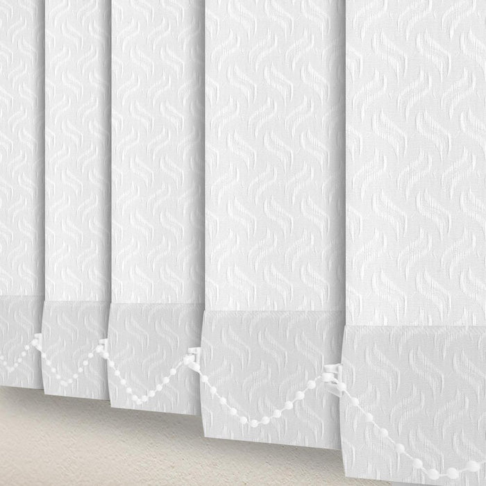 Dolphin White Vertical Blind Slats Replacement - 89mm/1700mm - High Quality (J8197)