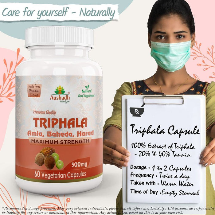 Premium Triphala Capsule with Amla, Behada & Harada