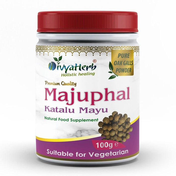 Majuphal (Katalu Mayu) Powder - Promotes Wound Healing, Antibacterial & Astringent Properties