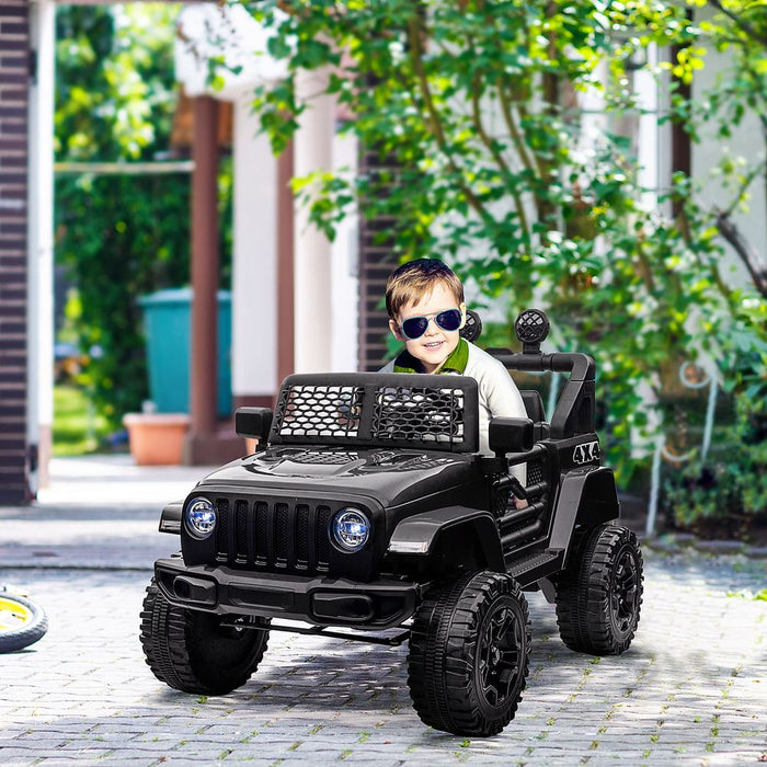 Ultimate Off-Road Kids Ride On Car: Remote Control, 12V, Black, HOMCOM