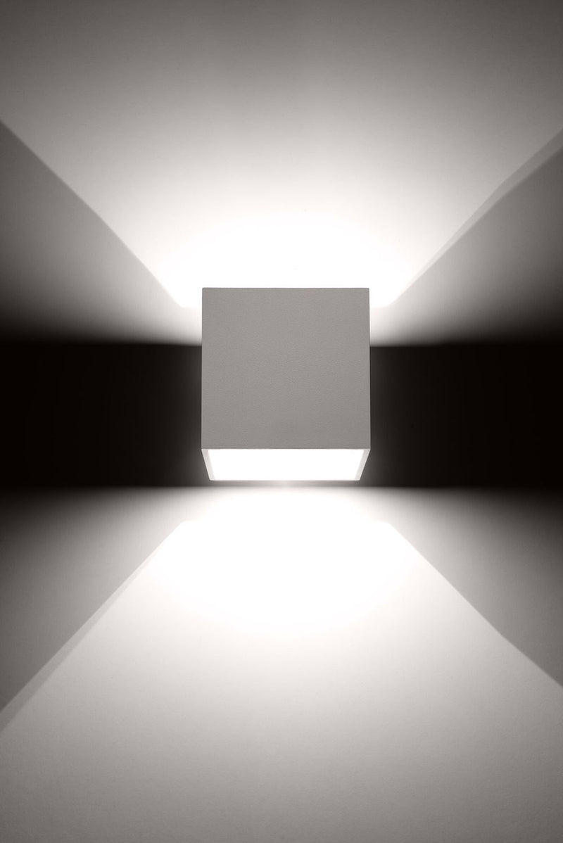 Modern Loft Design Wall Lamp: White Up/Down Square Shape - Best Quality, G9 Bulb - Perfect for All Demographics