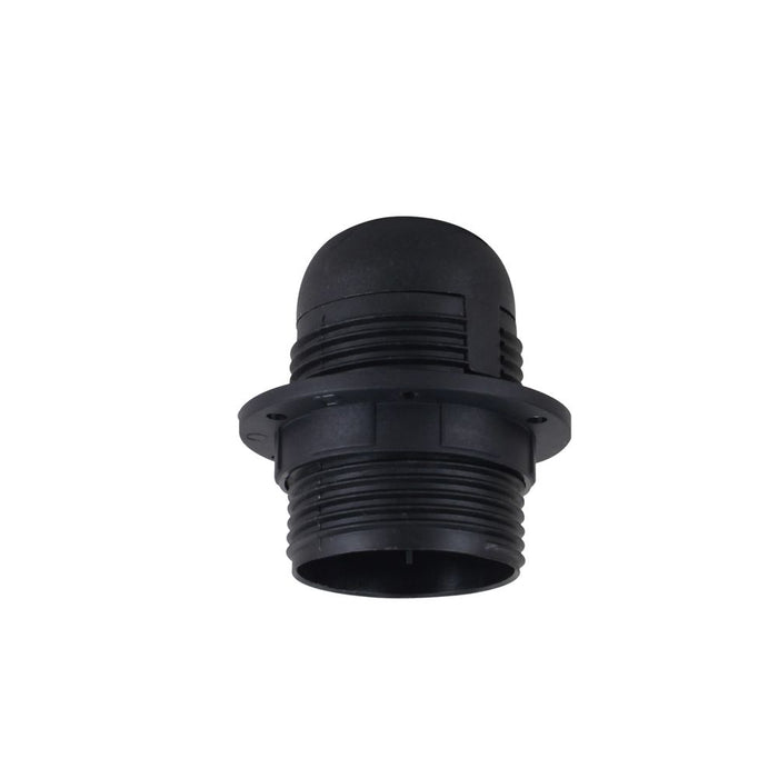 Black E27 Lamp Holder Base Pendant Socket | High-Quality Screw-in Light Bulb Holder