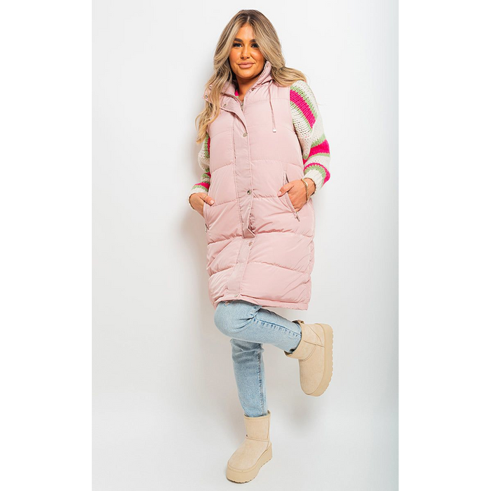 Allyson Midi Longline Padded Puffer Gilet - Stay Warm & Stylish All Year Round!