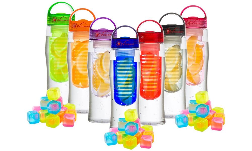 VINSANI BOTTLE + ICE CUBES MULTICOLOURED