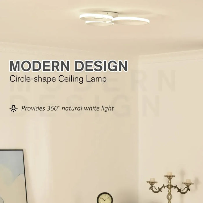 Modern LED Ceiling Light | Metal Base | Hallway, Dining Room