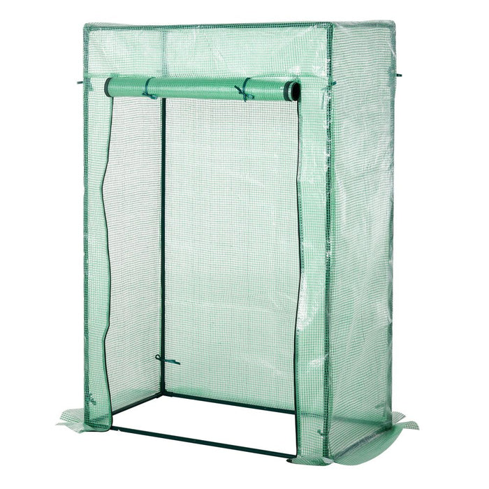 100 x 50 x 150cm Greenhouse w/ Zipper Roll-up Door Outdoor Green