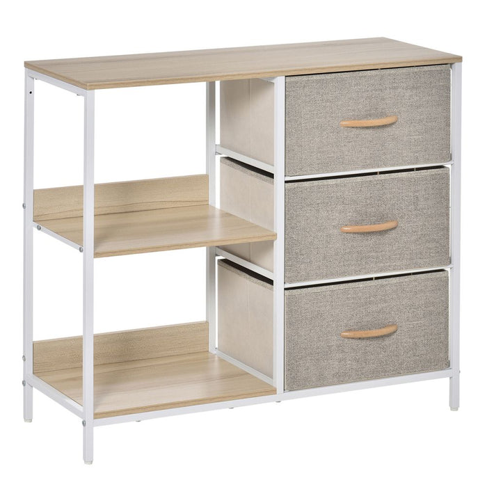 Beige Chest Dresser | 3 Drawer Storage Cabinet - High Quality & Easy Assembly