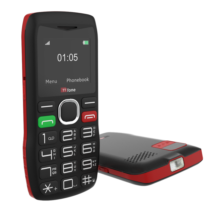 TTfone TT880 Big Button Mobile Phone - Easy-to-Use, EE Pay As You Go SIM, USB C Charger