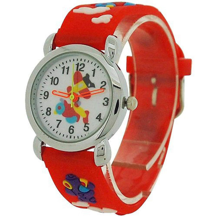 Relda Children's Red 3D Flying Aeroplane Boy's Watch REL44