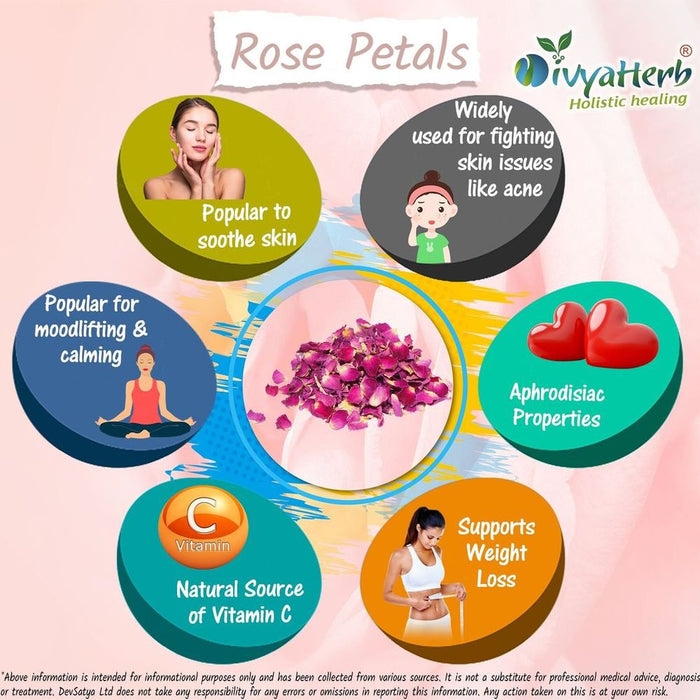 Premium Rose Petals Powder: Natural Skin and Body Coolant