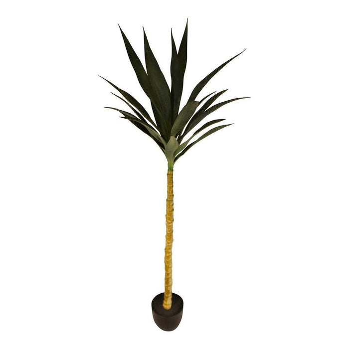 Realistic Artificial Yucca Tree, 130cm - High-Quality Single Trunk, Indoor/Outdoor Use - Detailed & Lifelike