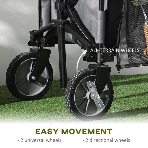 Garden Cart for camping, fishing, exercise, shopping, gardening Dark Grey 108L x 55W x 93H cm