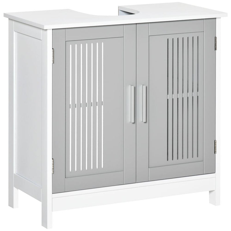 Premium Bathroom Vanity Unit, Space-Saving Under Sink Cabinet, Modern Design, White