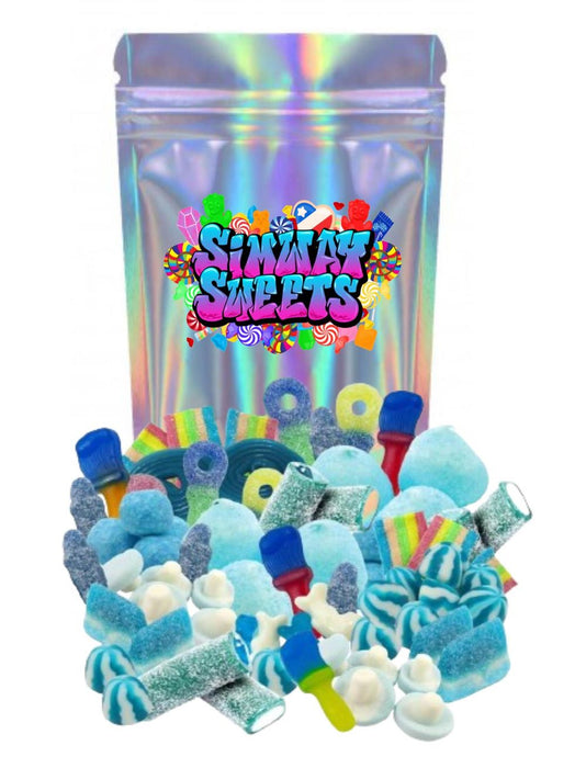 Premium 1kg Blue Pick n Mix Sweets Assortment - Perfect for Baby Showers and Candy Lovers