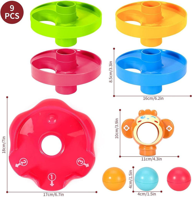 Interactive Drop and Go Ball Ramp - Educational Toy, Vibrant Colors, Safe & Durable - Ideal Gift for Kids 18 Months+