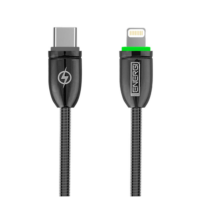 Tech Energi Apple PD USB-C Lightning Cable (Up to 60W) - 1.2m - Black