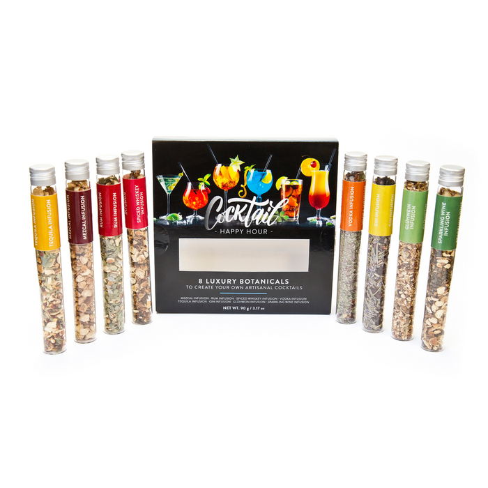 Botanical Cocktail Infusion Set | Elevate your Mixology Game | 8 Spices | Gift Tray