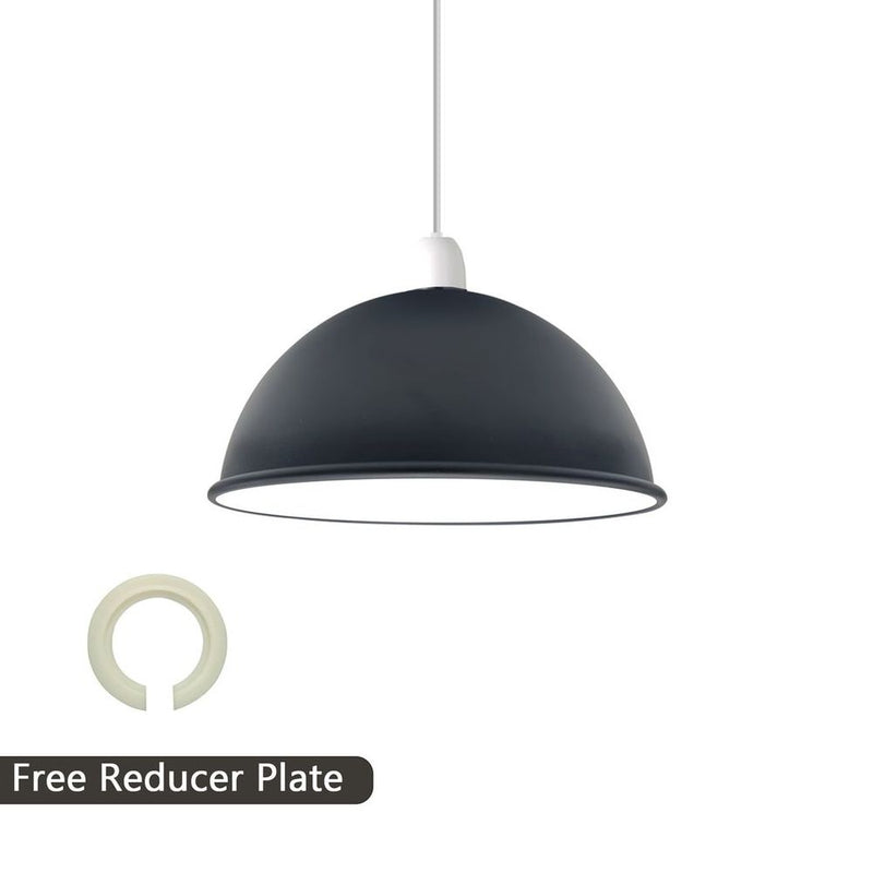 Vintage Industrial Easy Fit Dome Shaped Lamp Shade Ceiling, Pendant, Wall Light Metal E27 Light Fitting 60W