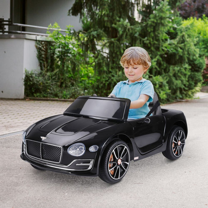 Thrilling Electric Ride-on Car - LEDs, Music, Parental Remote, Black