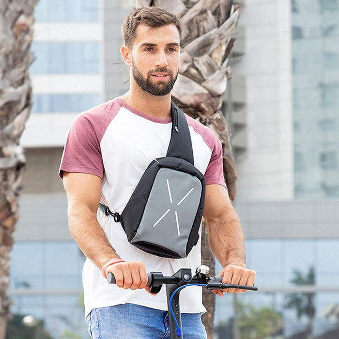 Waterproof Anti-Theft Cross-Over Backpack | Unisex Sling for School & Gym