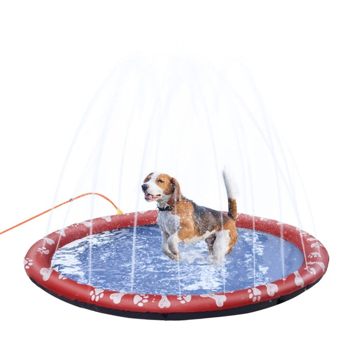 Pet splash sprinkler pad - Red (Suitable for all dogs)