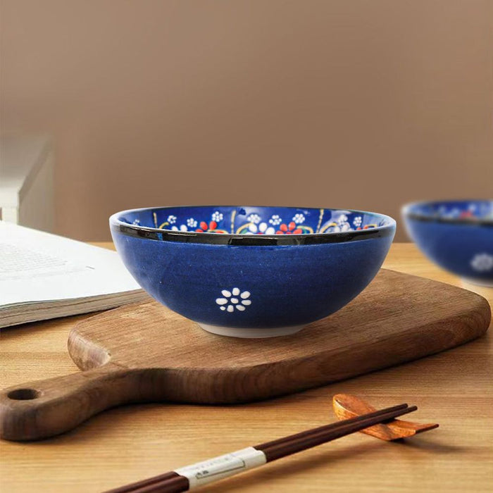 Handmade Ceramic Bowl Mexican Blue 15cm