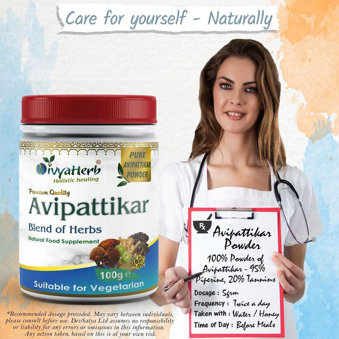 Digestive Support: Avipattikar Powder - Natural Ayurvedic Formula, Promotes Digestion & Balances Pitta Dosha, High Quality - 80g