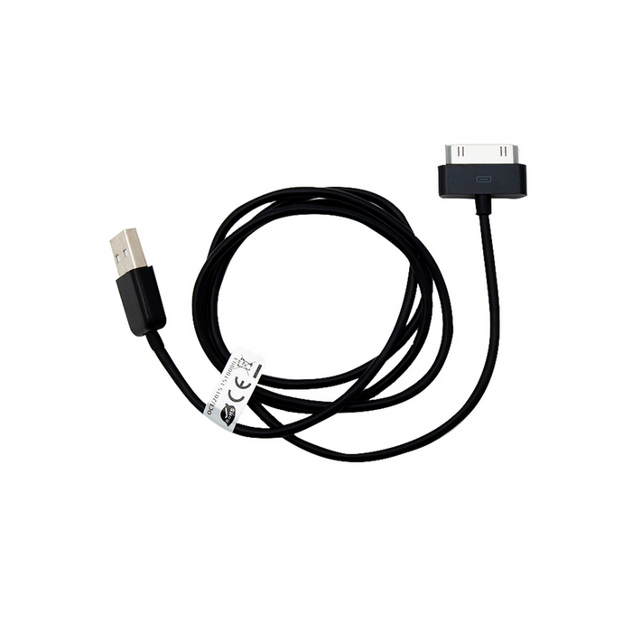 Hipstreet Charge & Sync 30-Pin USB Cable - Extra Long, Black - 1m