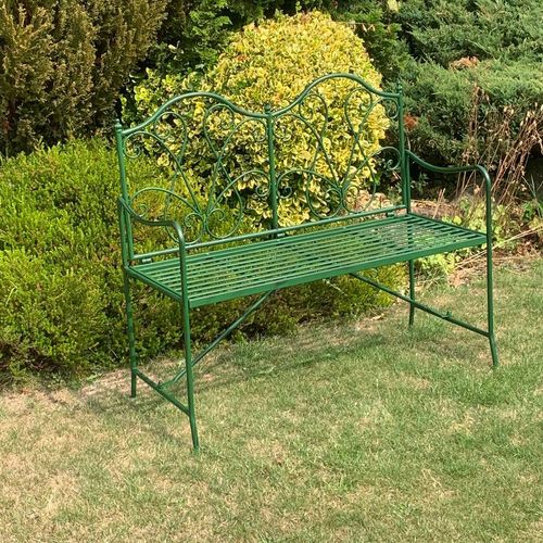109CM GREEN 2 SEATER BENCH
