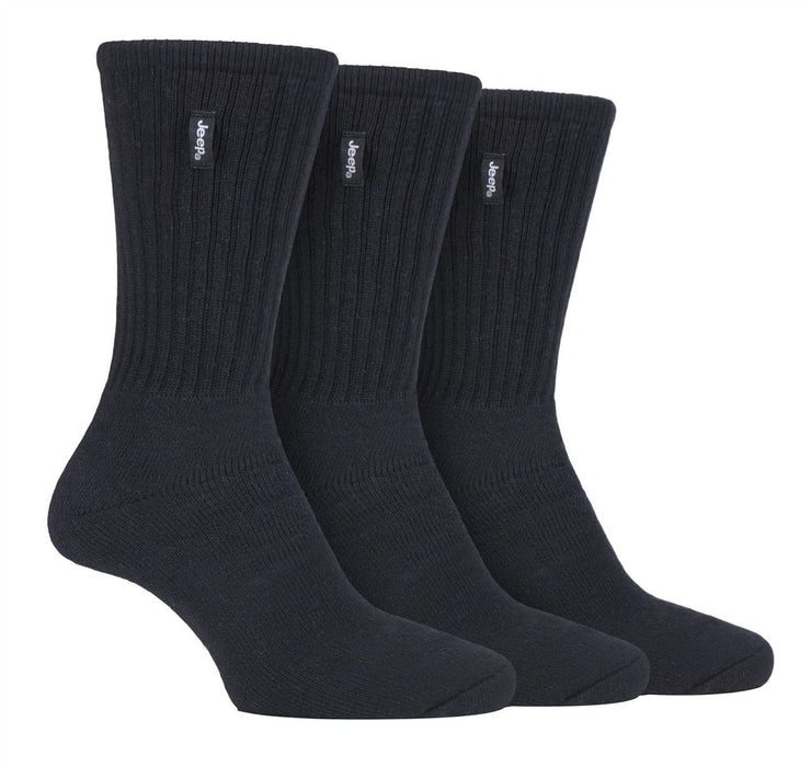 Jeep Men's Vintage Leisure Boot Socks - 3 Pr Pack