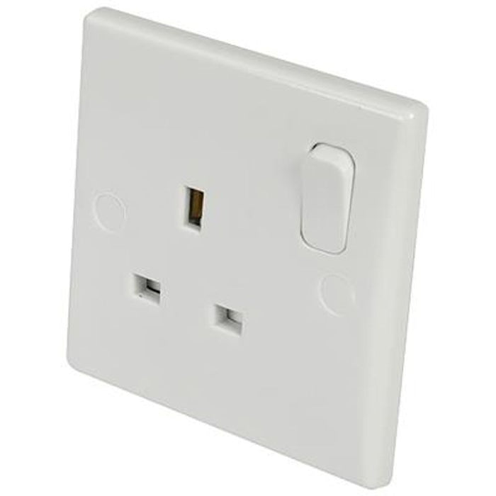 1 Gang Switched Socket (Curved Edges)