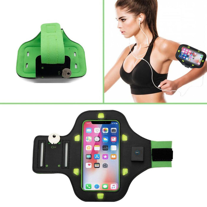 High-Visibility Aquarius LED Sports Armband for Smartphones