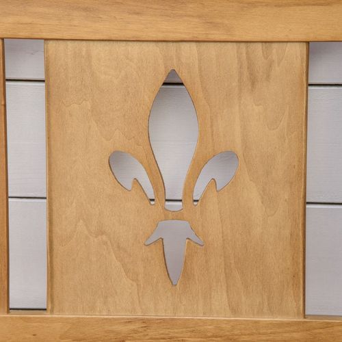 2 Seater Wood Garden Storage Bench Outdoor Storage Box Natural