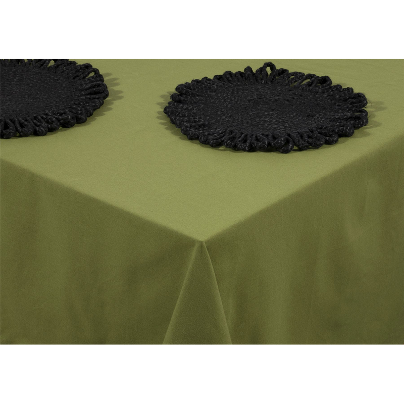 Premium 100% Cotton Olive Tablecloth - 240x140cm - Perfect for any Occasion!