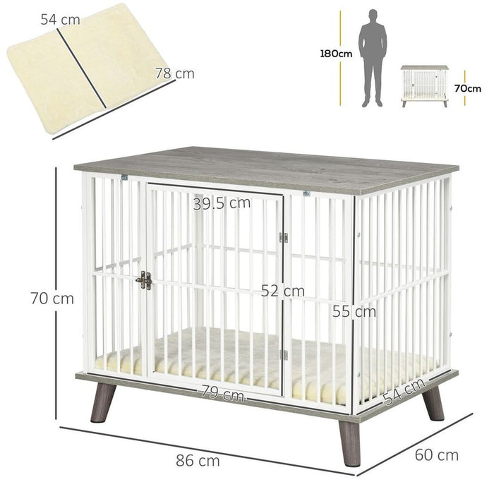 PawHut Dog Crate Furniture, Indoor Dog Kennel Side Table