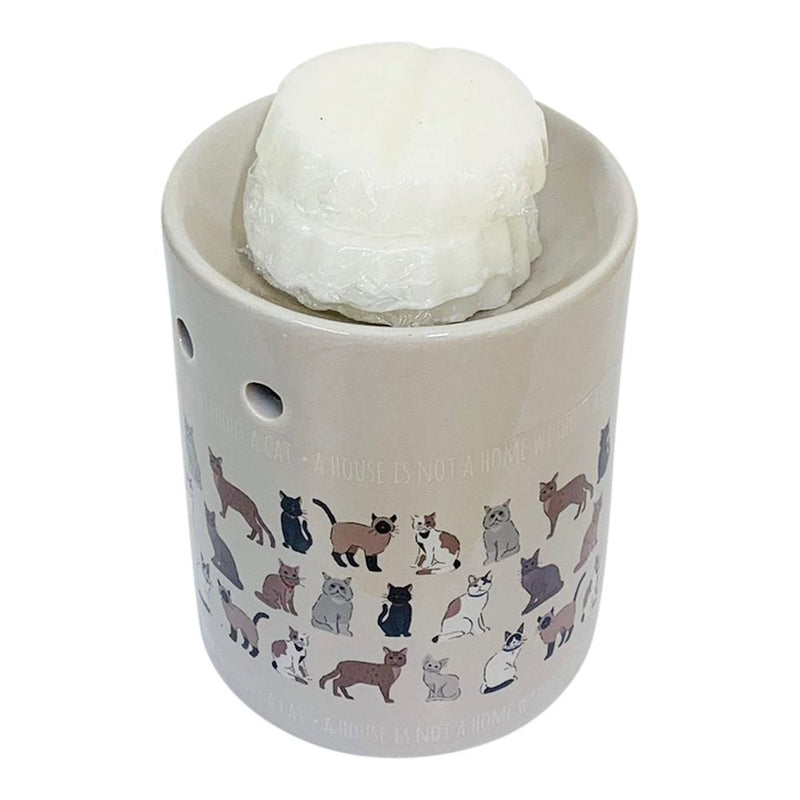 Adorable Cat Oil Burner & Wax Melts Set