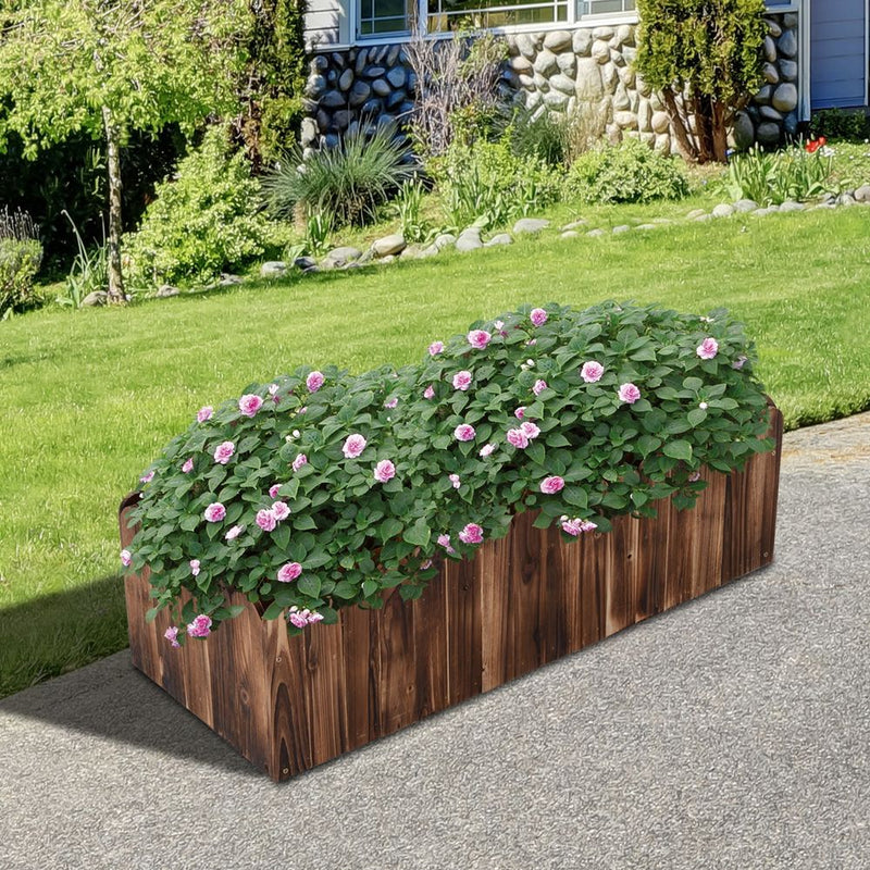 Fir Wood Flower Vegetable Planter | Chemical-Free | Easy Assembly | Ideal for Small Spaces