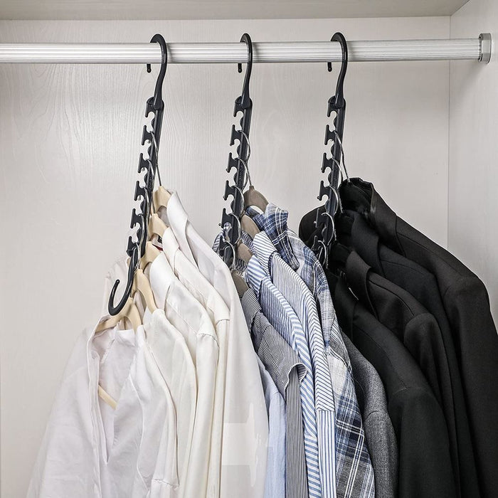 Space-Saving Magic Clothes Hangers - 10 Pack Organizer for Tidy Wardrobes