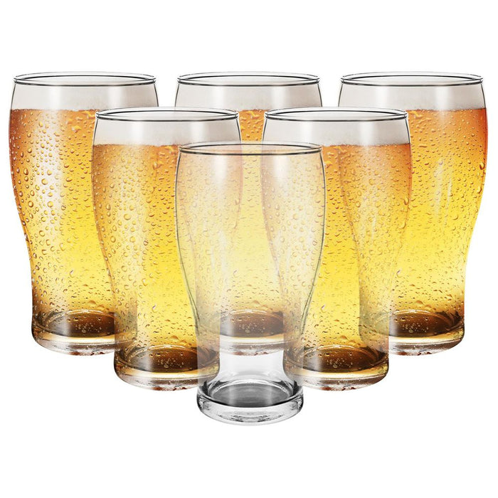 Vinsani Tulip Beer Glasses - Set of 6 - High Quality - Versatile - Timeless Design