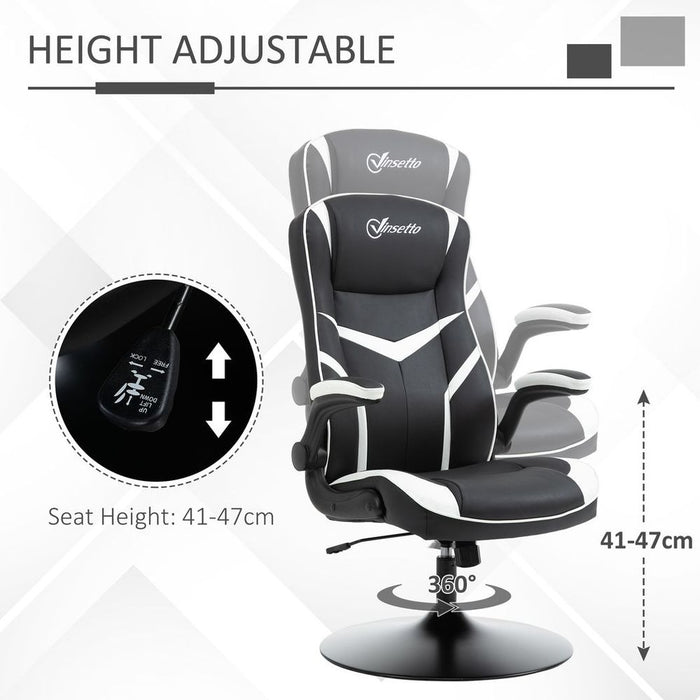 Racing Office Chair PVC Leather Computer Gaming Height Adjustable