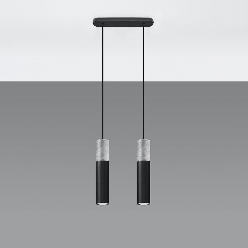 Modern Pendant Lamp: Steel & Concrete Design - High Quality, Stylish - Perfect for Any Interior!