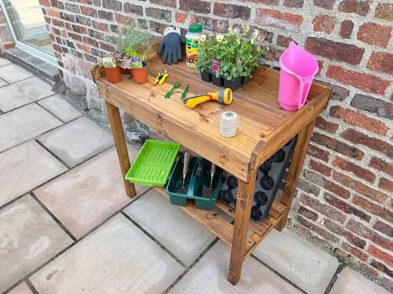 Premium Rot-Free Garden Table: Davenport Utility - Ideal for Potting/Seeding. 10 Year Guarantee.