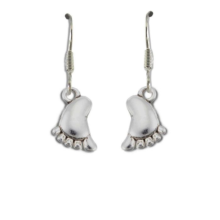 Delicate Baby Foot Drop Earrings