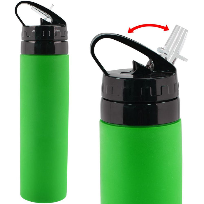 Silicone Squeezy Water Bottle_Green (839020)