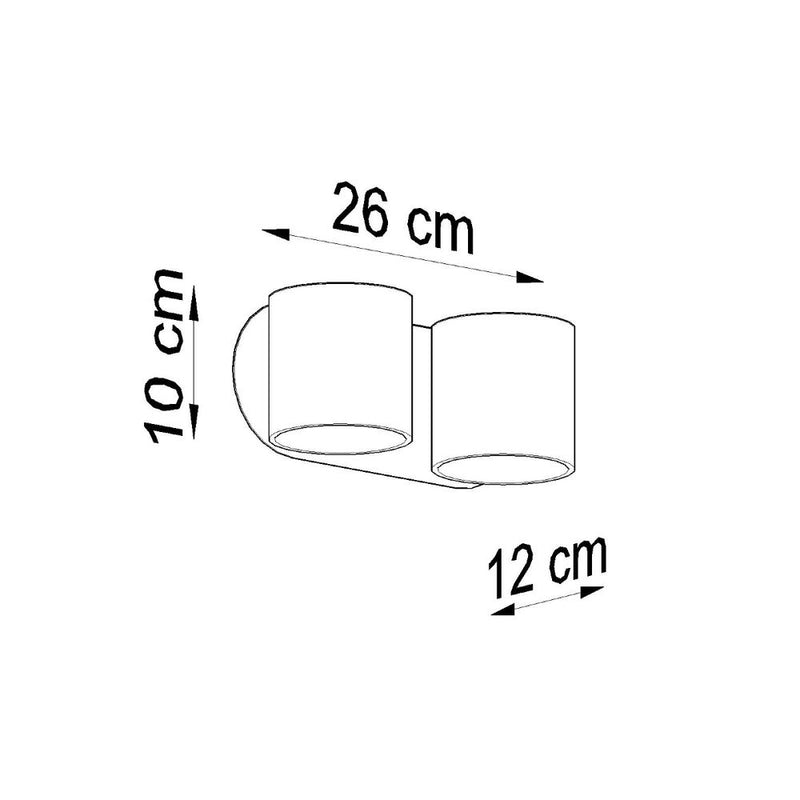 Orbis Double Aluminum Wall Lamp - Modern Design - G9 Compatible