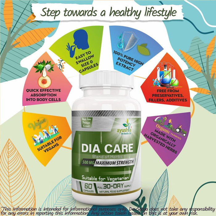 Dia Care Capsules - Ayurvedic Blend for Blood Sugar Control