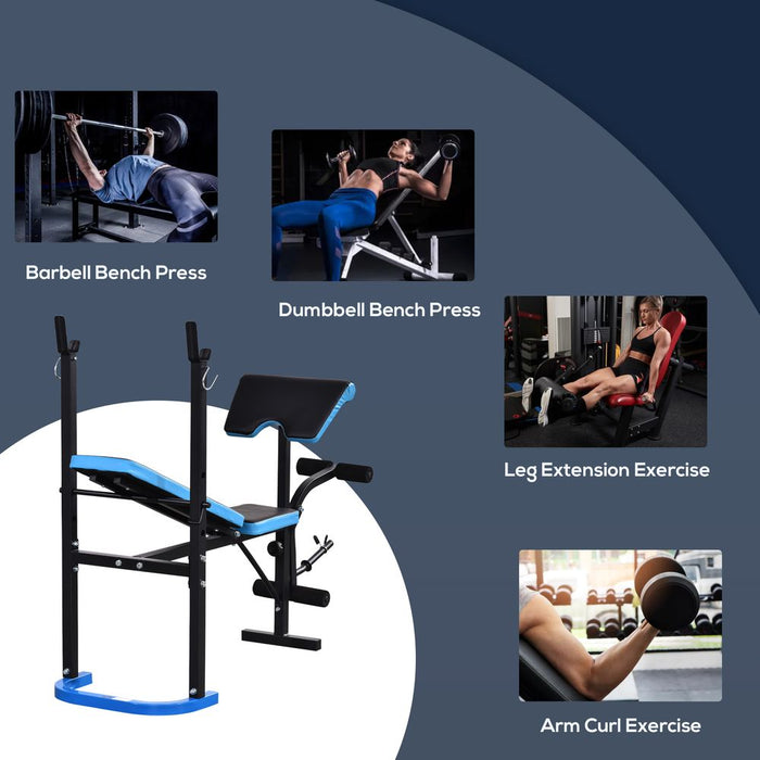 Versatile Adjustable Weight Bench - Build Muscle & Strength at Home Gym - HOMCOM