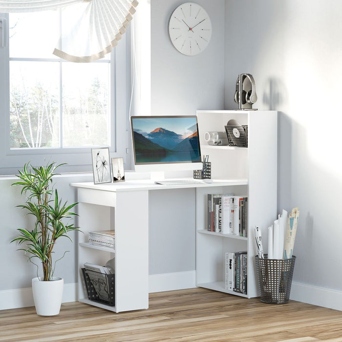 Computer Desk, 120Lx55Dx120H cm-White