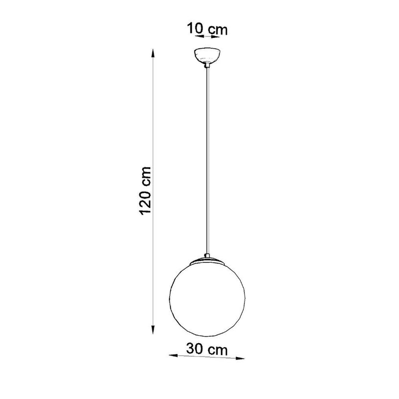 Minimalistic Pendant Lamp - Steel, Glass Ugo Design