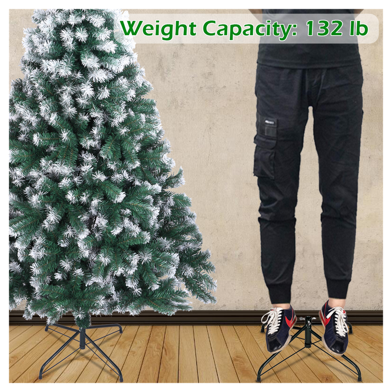 7FT Spray White PVC Christmas Tree 870 Branches Artificial